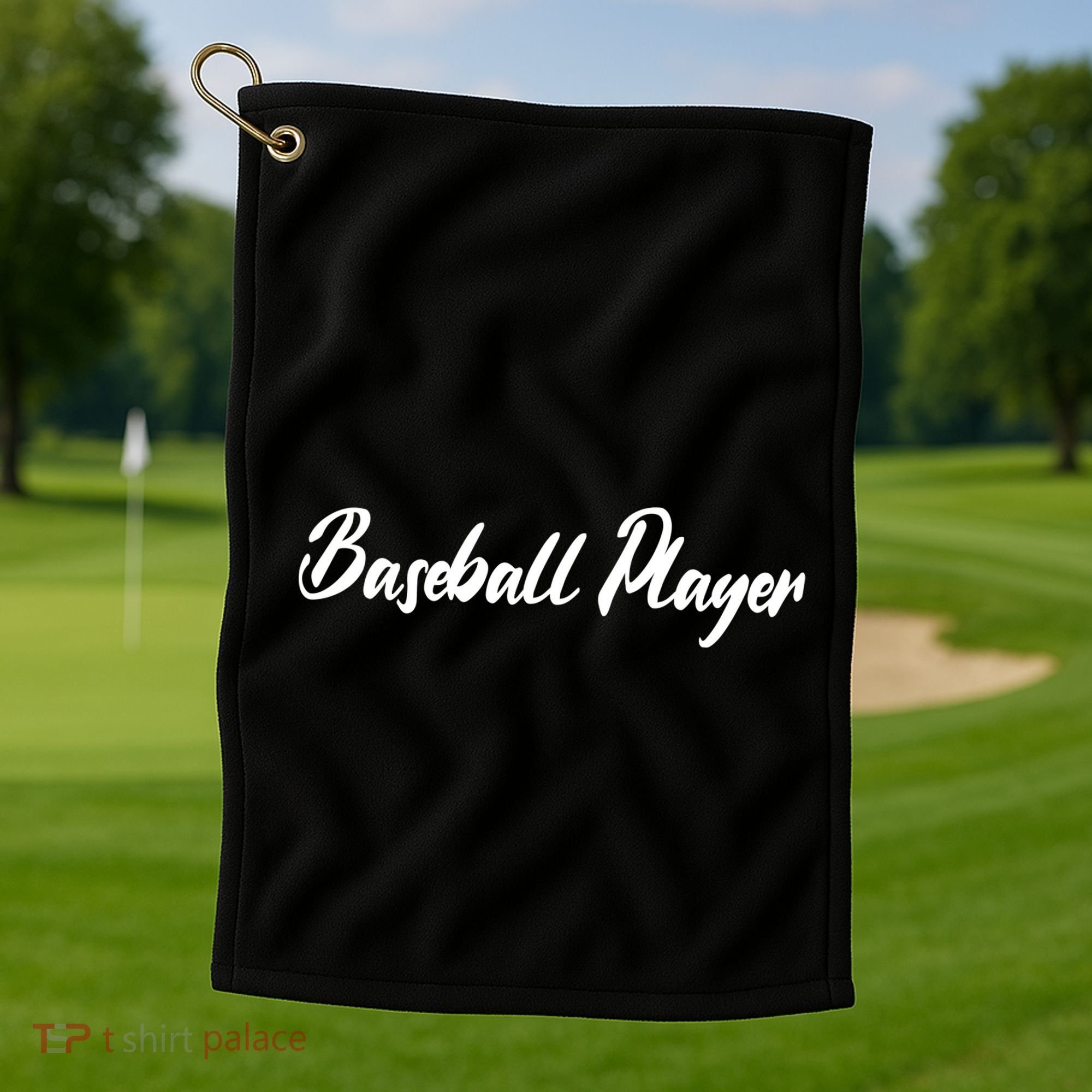 Baseball Player Golf Towel