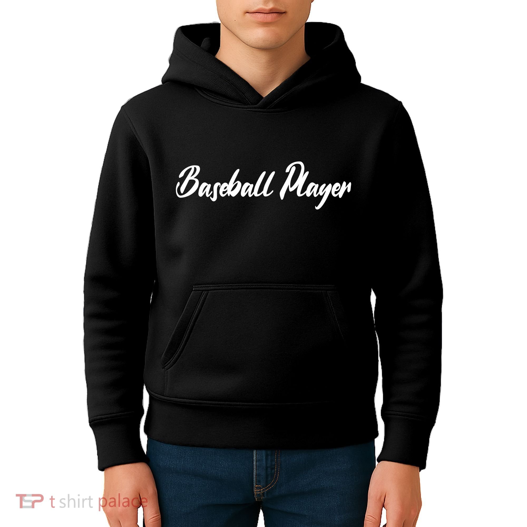 Baseball Player Kids Hoodie