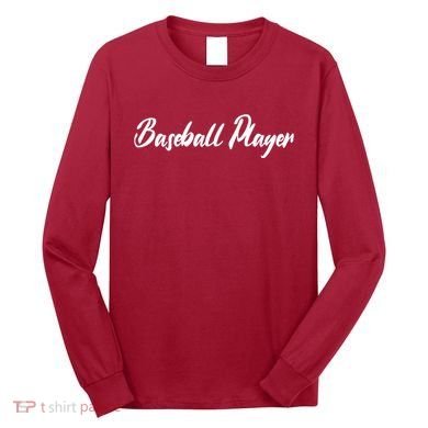 Baseball Player Long Sleeve Shirt