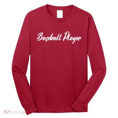 Baseball Player Long Sleeve Shirt