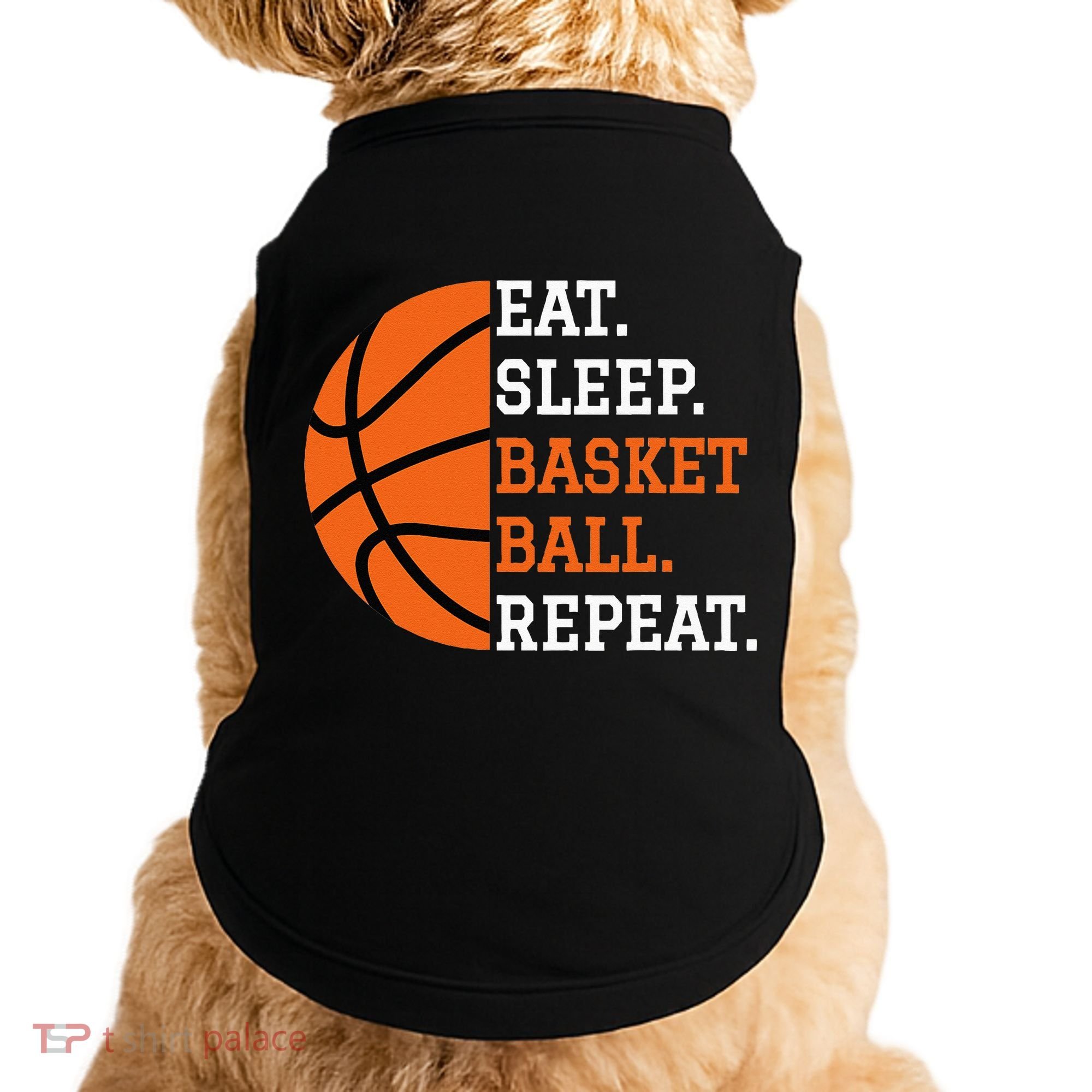 Basketball Player Boy Eat Sleep Basketball Repeat Doggie Tank
