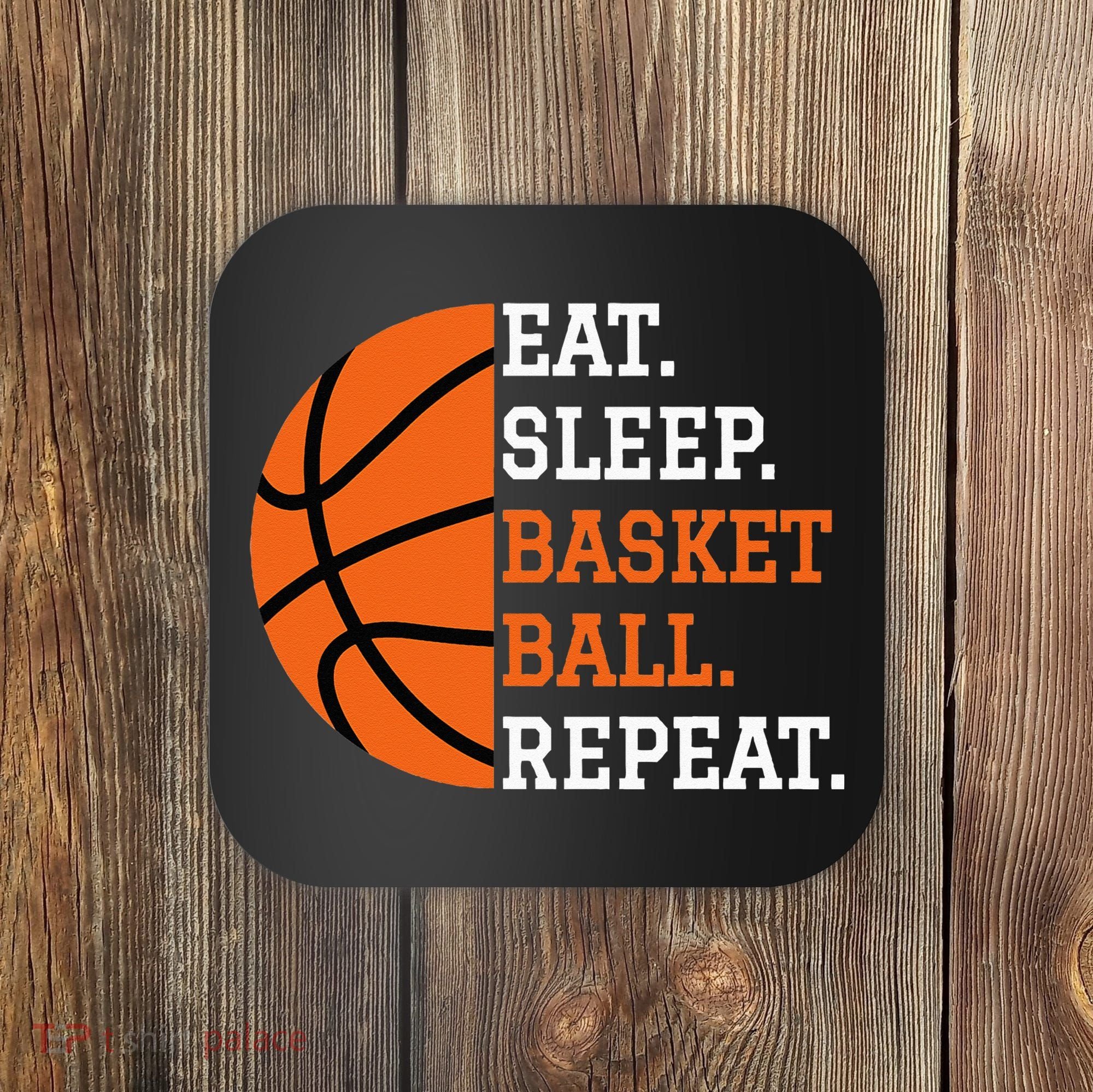 Basketball Player Boy Eat Sleep Basketball Repeat Coaster