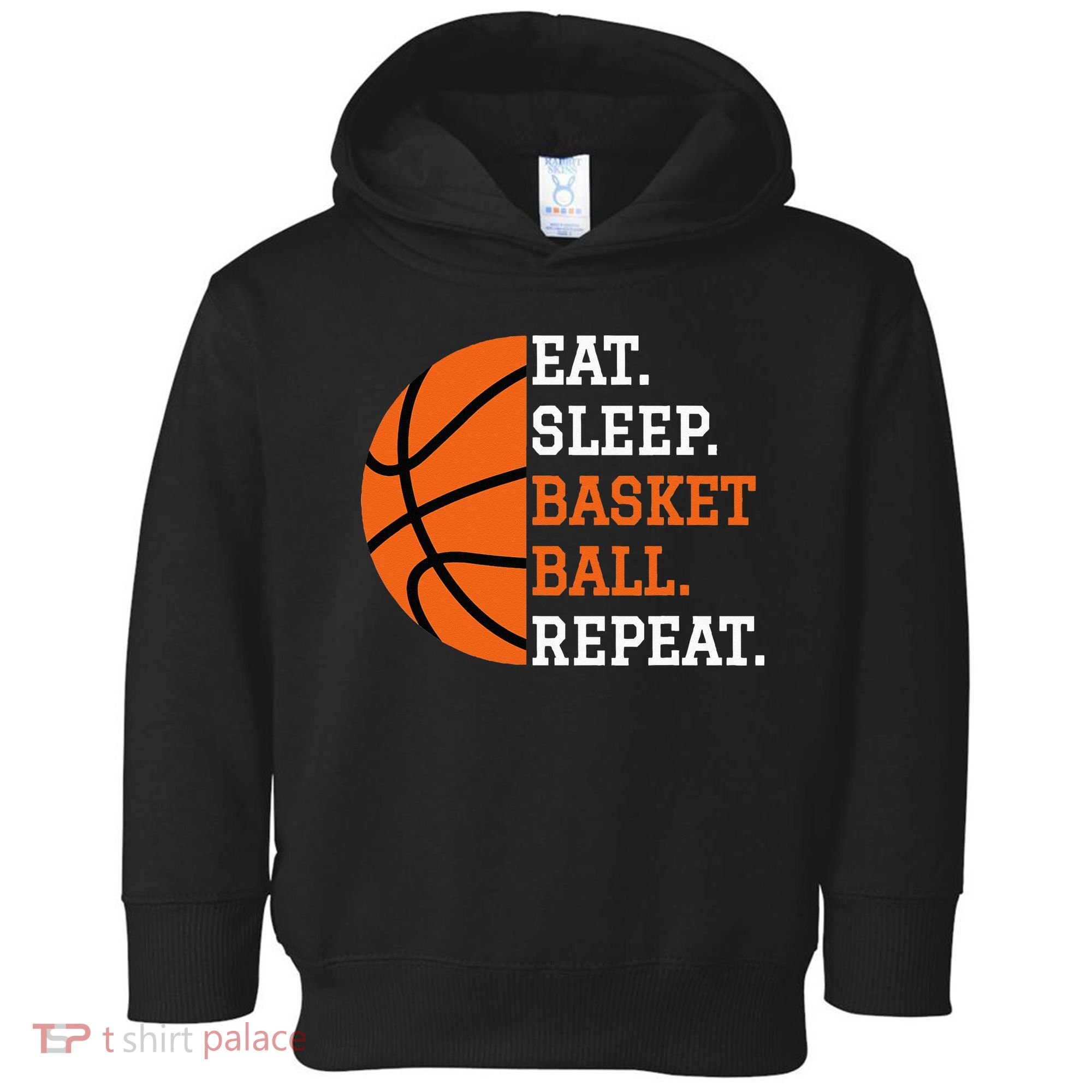 Basketball Player Boy Eat Sleep Basketball Repeat Toddler Hoodie