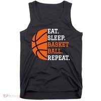 Basketball Player Boy Eat Sleep Basketball Repeat Tank Top thumb 0