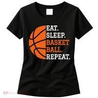 Basketball Player Boy Eat Sleep Basketball Repeat Women's T-Shirt thumb 0