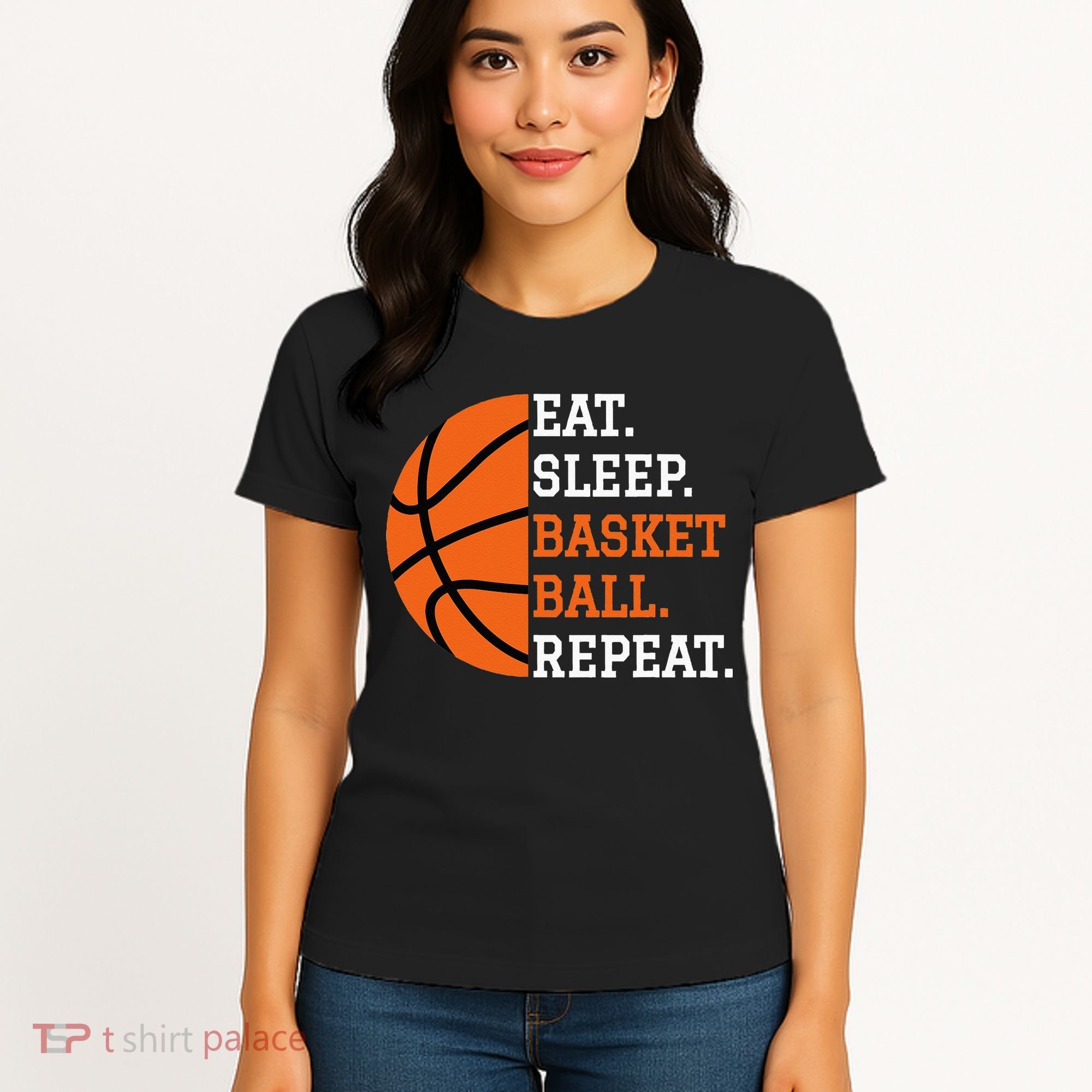 Basketball Player Boy Eat Sleep Basketball Repeat Women's T-Shirt