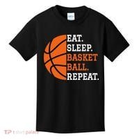Basketball Player Boy Eat Sleep Basketball Repeat Kids T-Shirt thumb 0