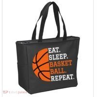 Basketball Player Boy Eat Sleep Basketball Repeat Tote Bag thumb 2