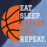 Basketball Player Boy Eat Sleep Basketball Repeat Raglan Baseball Sleeve Shirt thumb 2