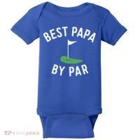 Best Papa By Par Golf Meaningful Gift Grandpa Fathers Day Gift Baby Bodysuit thumb 0