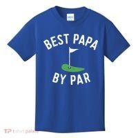 Best Papa By Par Golf Meaningful Gift Grandpa Fathers Day Gift Kids T-Shirt thumb 0