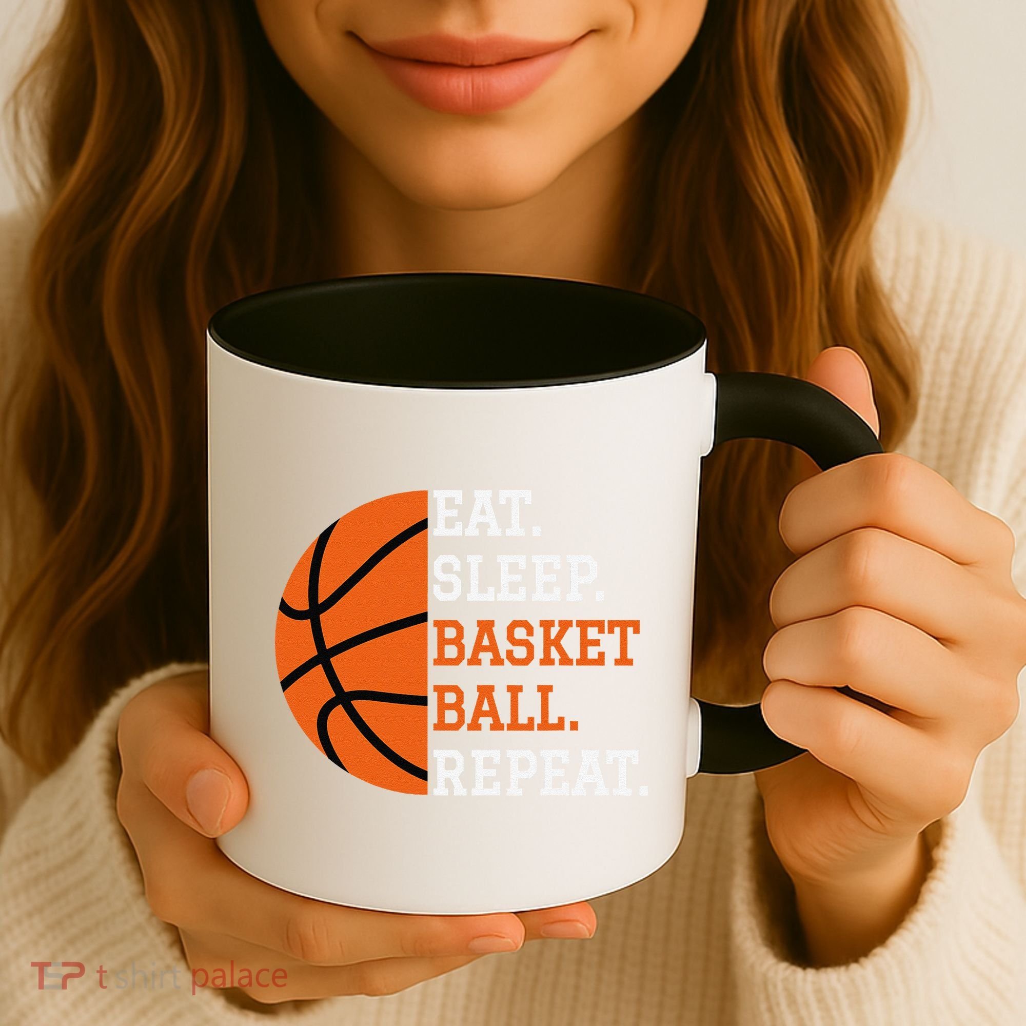 Basketball Player Boy Eat Sleep Basketball Repeat Coffee Mug