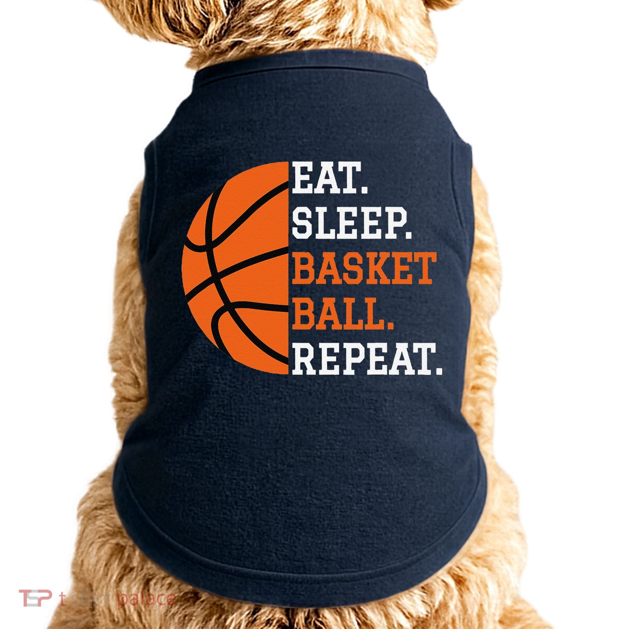 Basketball Player Boy Eat Sleep Basketball Repeat Doggie Tank