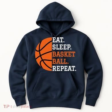 Basketball Player Boy Eat Sleep Basketball Repeat Hoodie