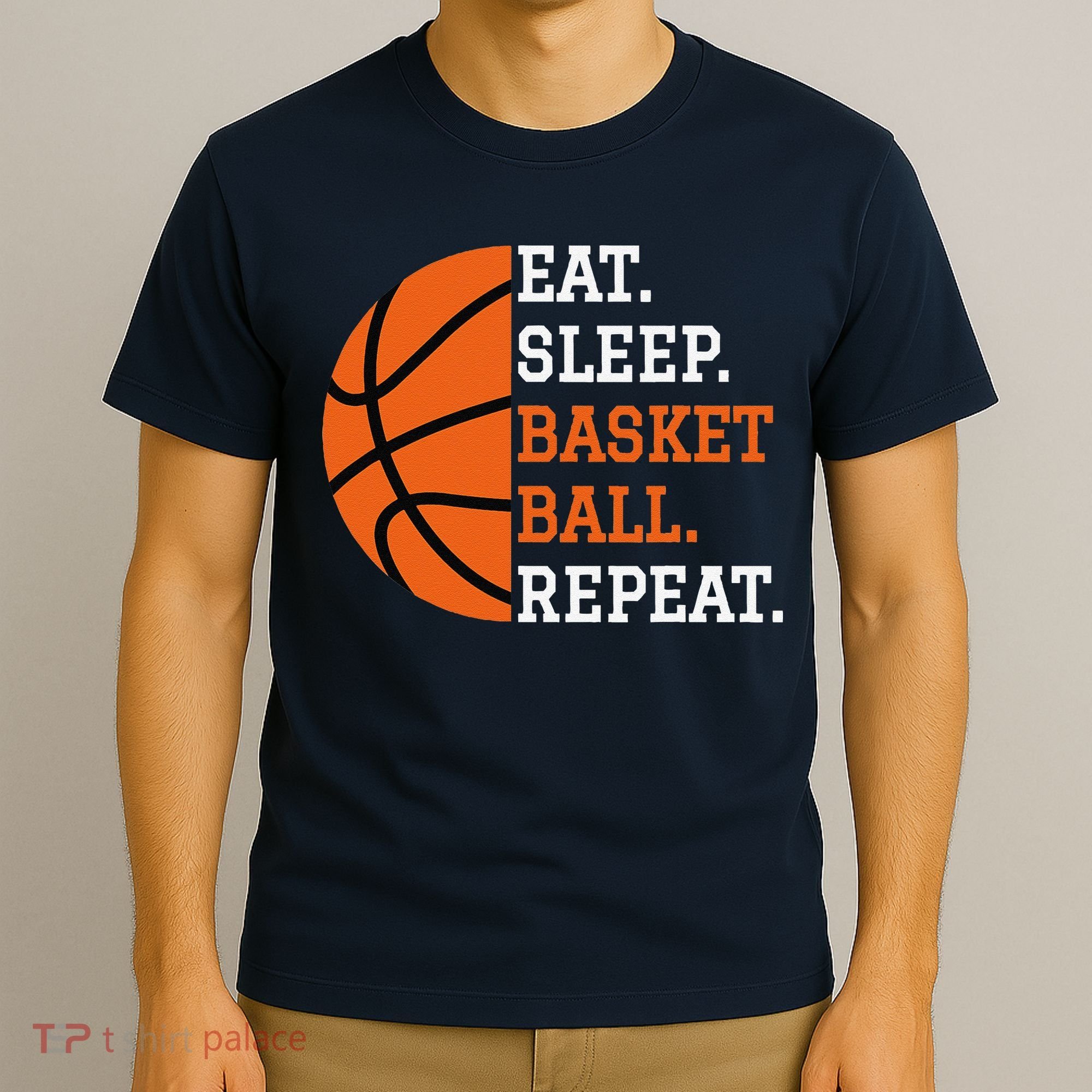 Basketball Player Boy Eat Sleep Basketball Repeat T-Shirt