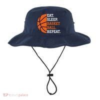 Basketball Player Boy Eat Sleep Basketball Repeat Bucket Hat thumb 0