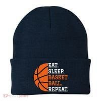 Basketball Player Boy Eat Sleep Basketball Repeat Beanie thumb 0