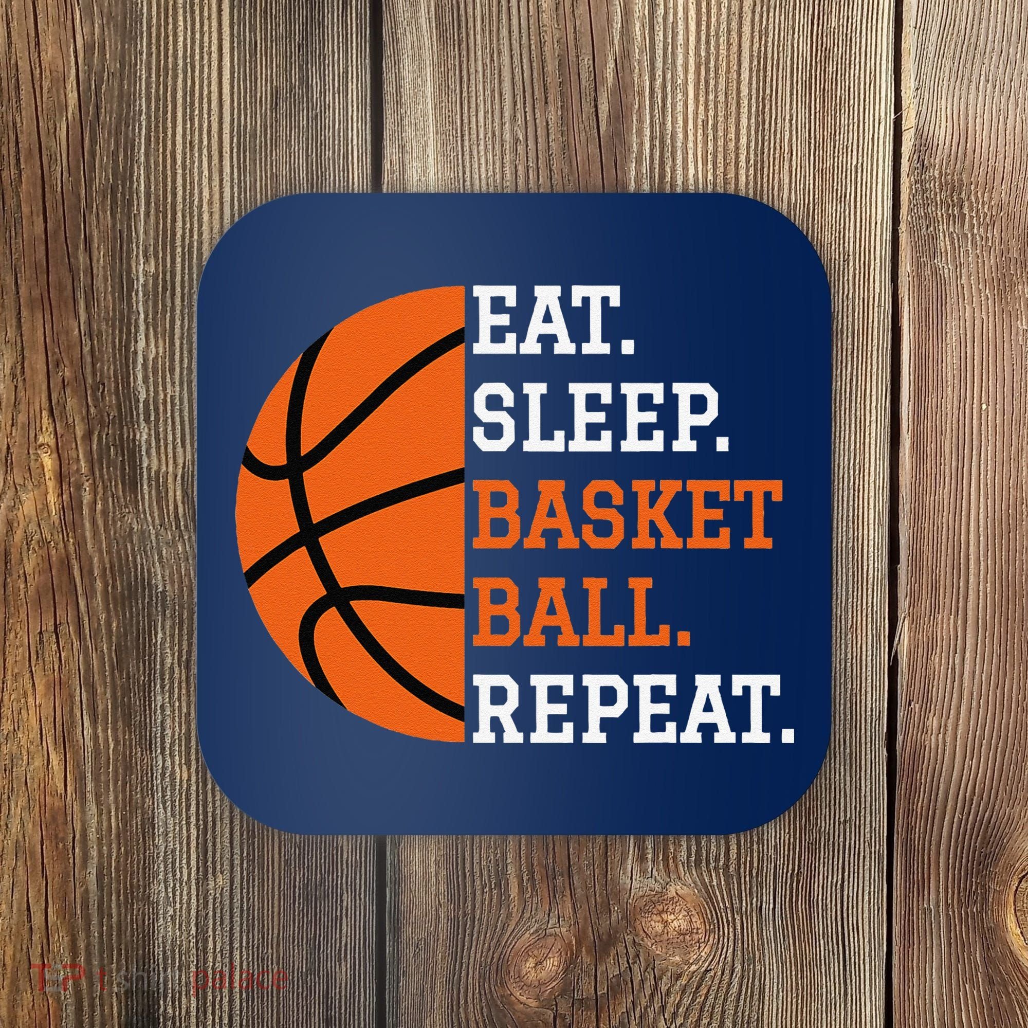 Basketball Player Boy Eat Sleep Basketball Repeat Coaster