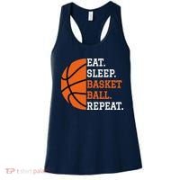 Basketball Player Boy Eat Sleep Basketball Repeat Women's Tank Top thumb 0