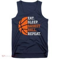Basketball Player Boy Eat Sleep Basketball Repeat Tank Top thumb 0