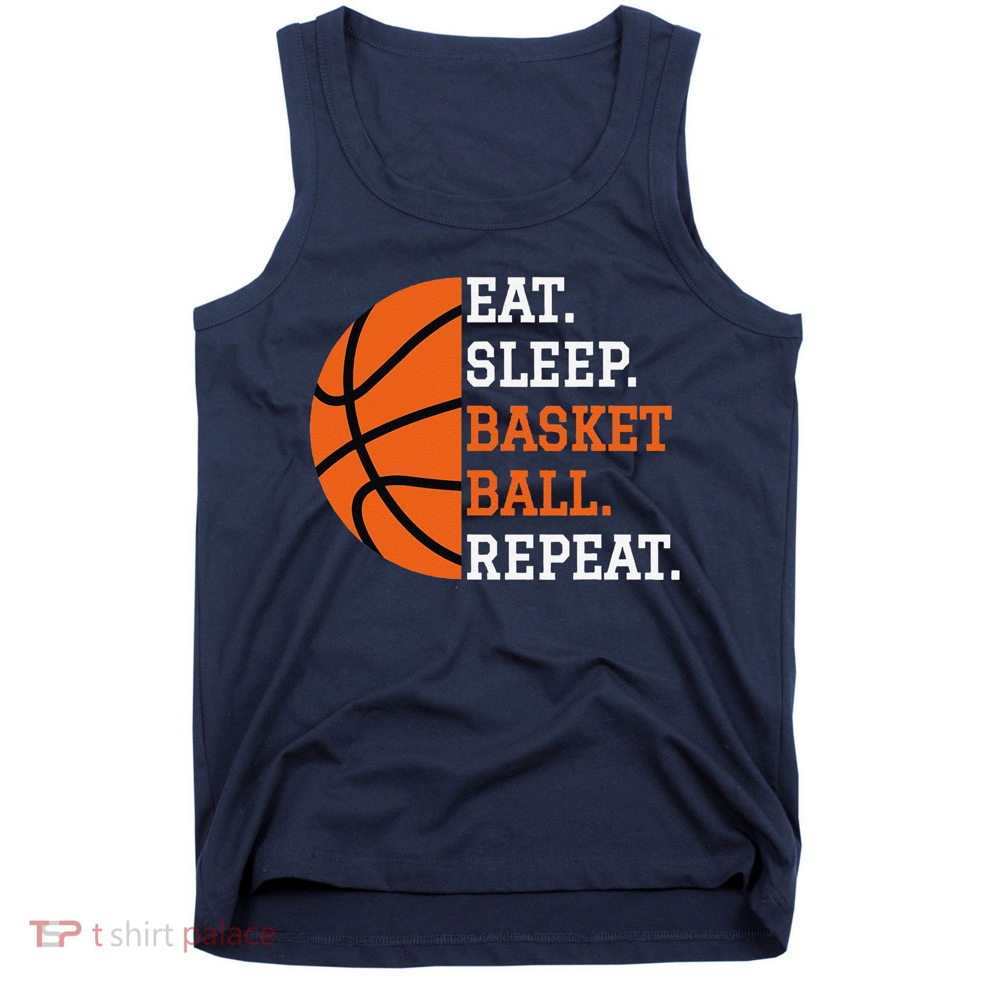 Basketball Player Boy Eat Sleep Basketball Repeat Tank Top