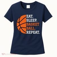 Basketball Player Boy Eat Sleep Basketball Repeat Women's T-Shirt thumb 0