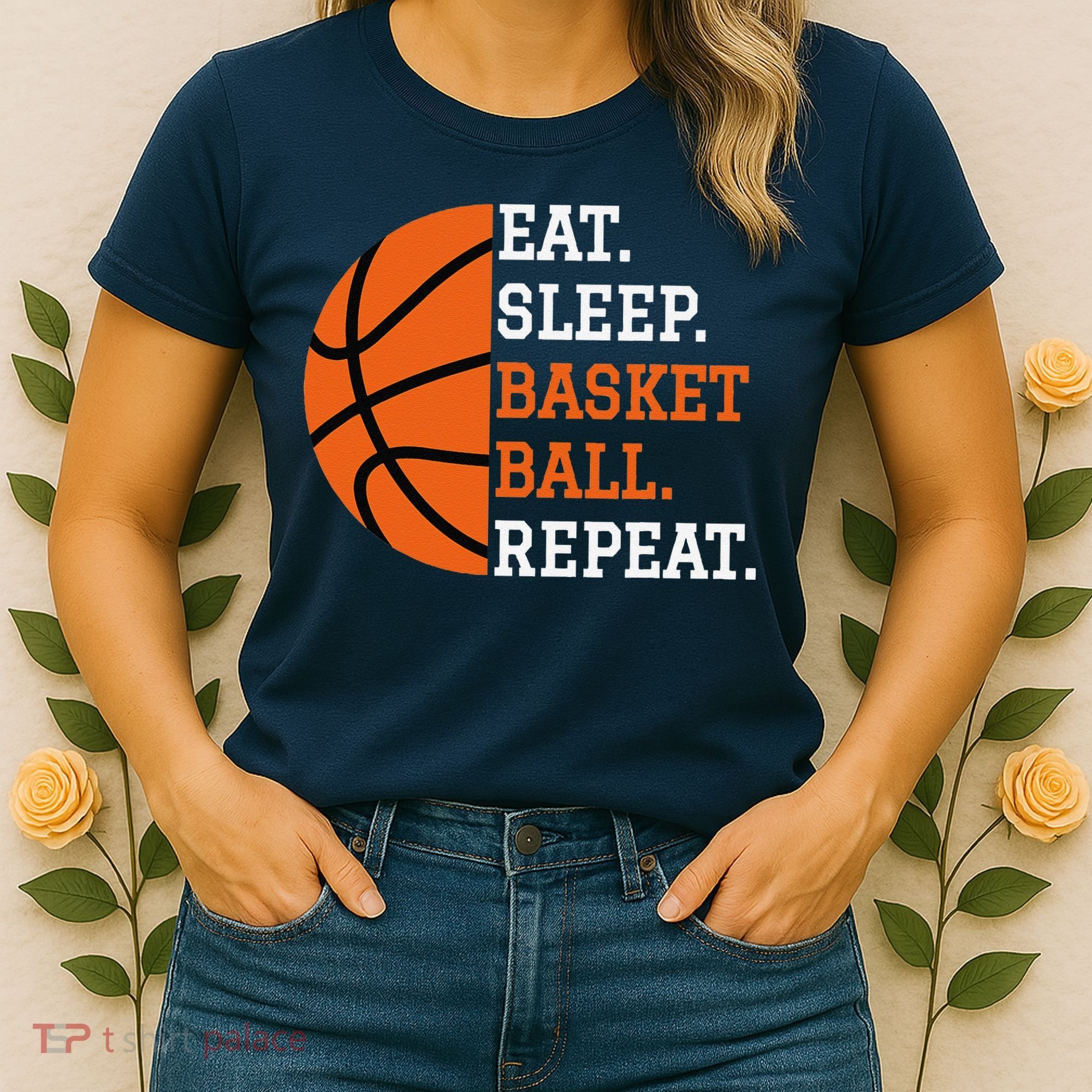 Basketball Player Boy Eat Sleep Basketball Repeat Women's T-Shirt