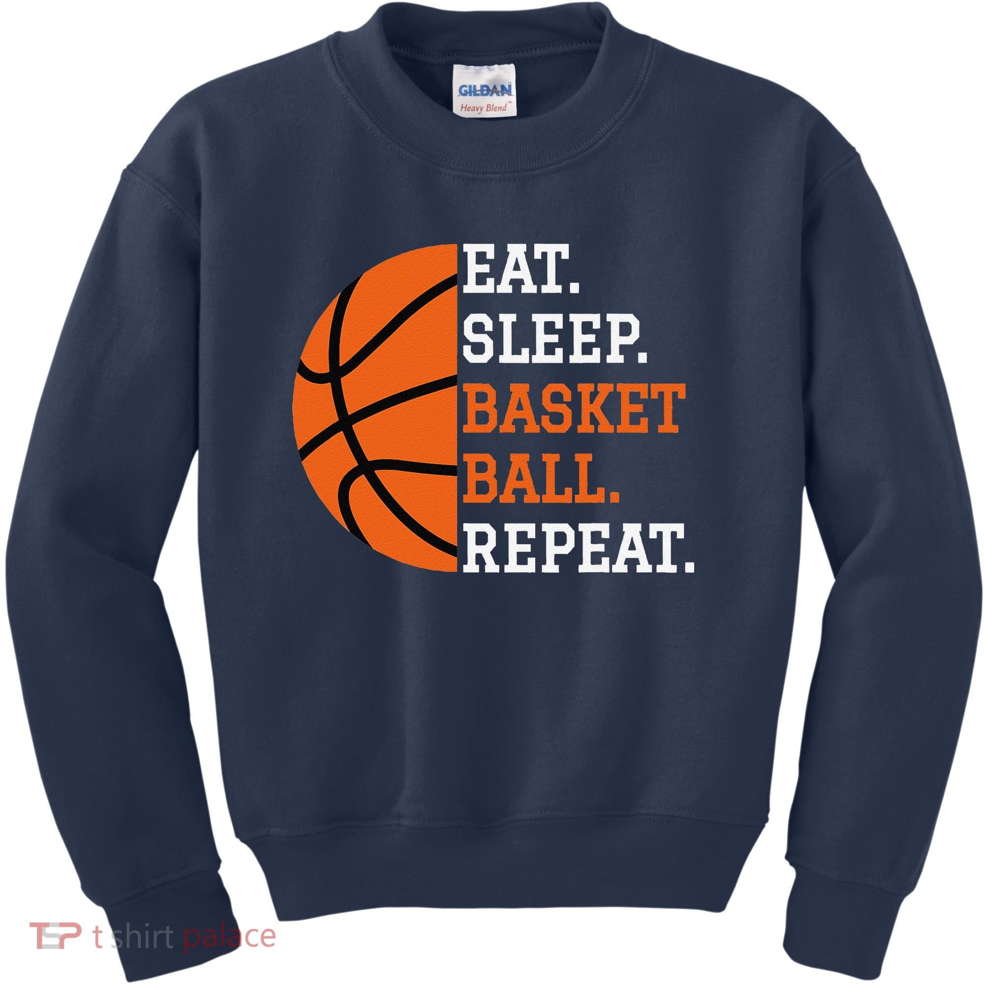 Basketball Player Boy Eat Sleep Basketball Repeat Kids Sweatshirt