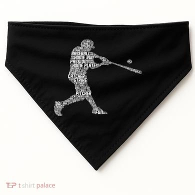 Baseball Player Batter USA-Made Doggie Bandana
