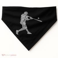 Baseball Player Batter USA-Made Doggie Bandana thumb 0