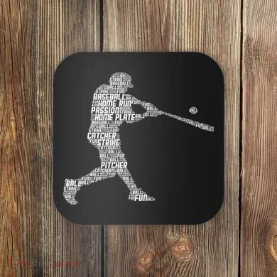 Baseball Player Batter Coaster