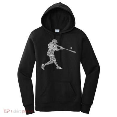 Baseball Player Batter Women's Hoodie
