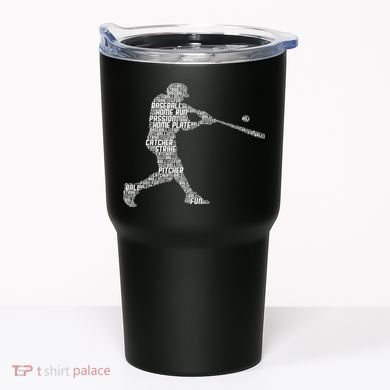 Baseball Player Batter Tumbler