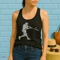 Baseball Player Batter Women's Tank Top thumb 2