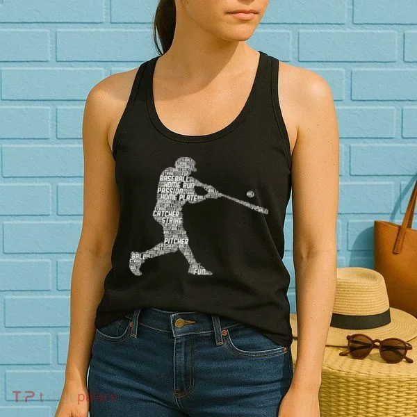 Baseball Player Batter Women's Tank Top