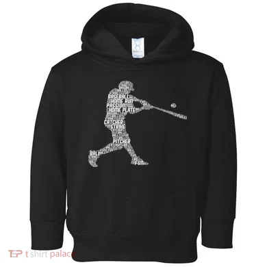 Baseball Player Batter Toddler Hoodie