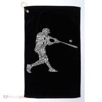 Baseball Player Batter Golf Towel thumb 0