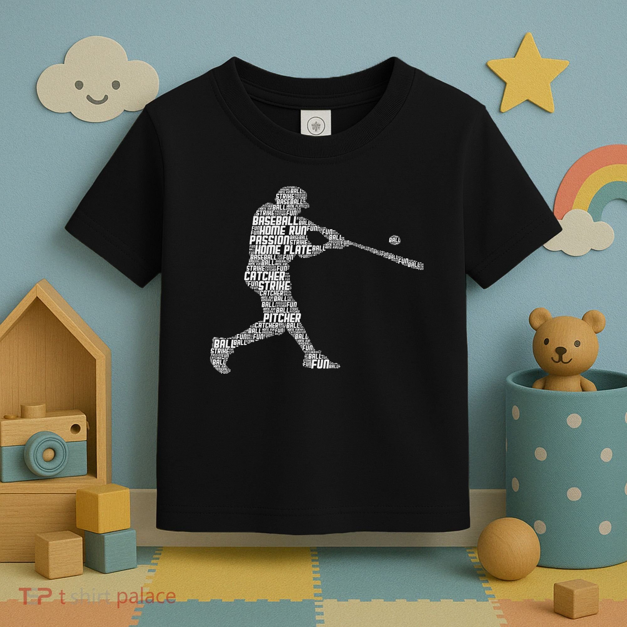 Baseball Player Batter Toddler T-Shirt