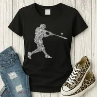 Baseball Player Batter Women's T-Shirt thumb 3