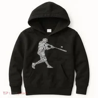 Baseball Player Batter Kids Hoodie thumb 0
