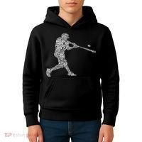 Baseball Player Batter Kids Hoodie thumb 4