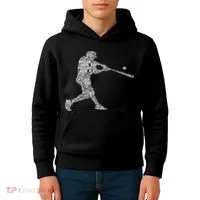 Baseball Player Batter Kids Hoodie thumb 4