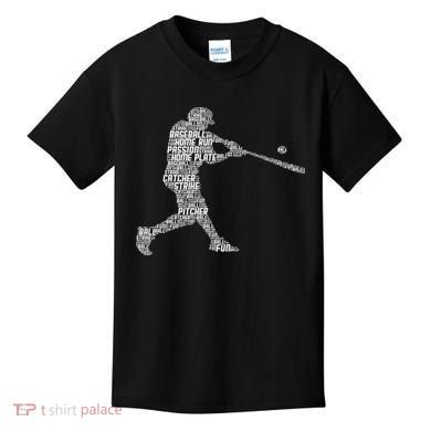 Baseball Player Batter Kids T-Shirt