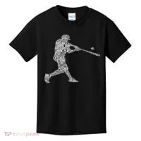 Baseball Player Batter Kids T-Shirt thumb 0