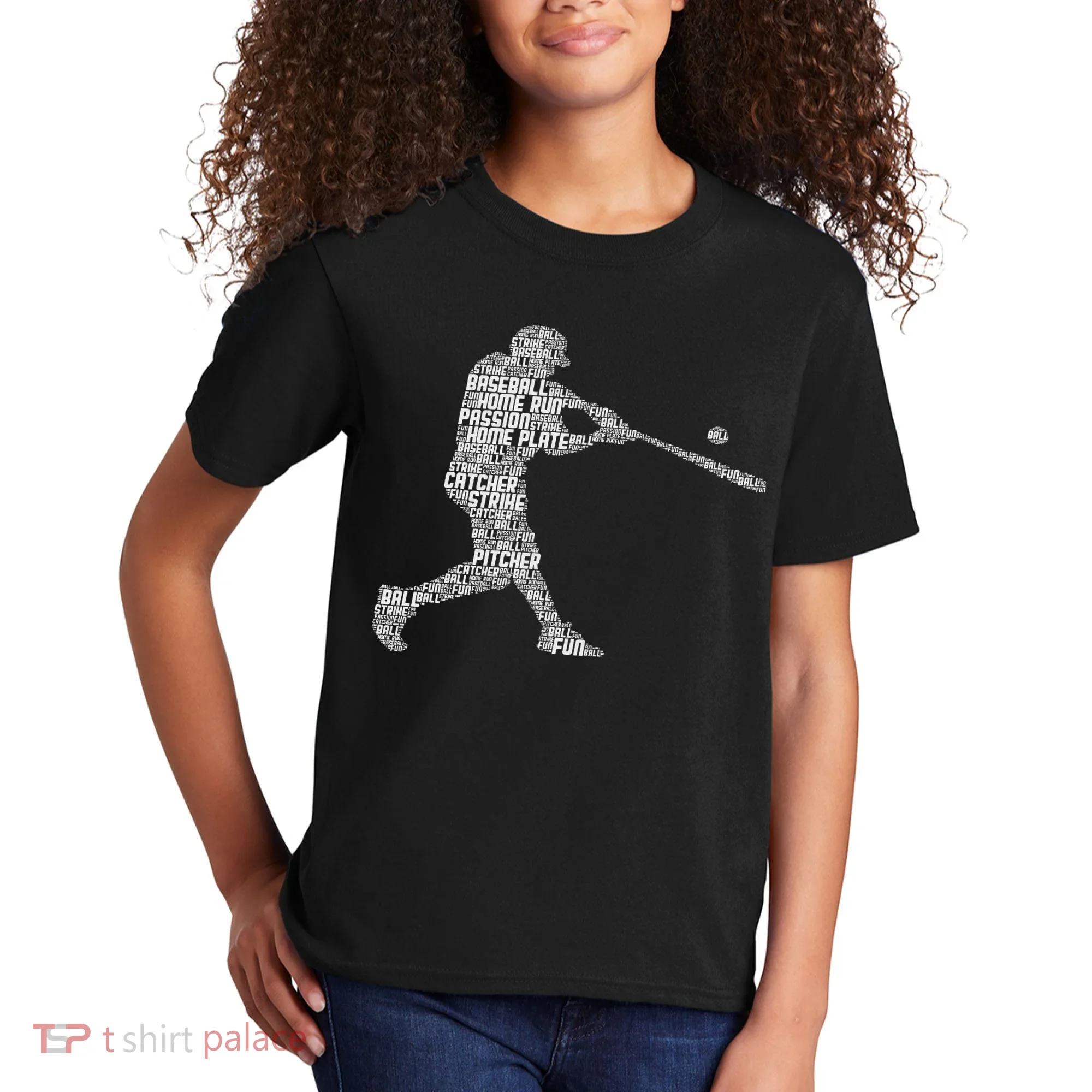 Baseball Player Batter Kids T-Shirt