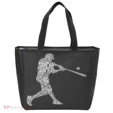 Baseball Player Batter Tote Bag