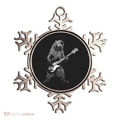 Bear Playing Bass Guitar For Men Animal Playing Guitar Ornament
