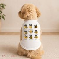 Bee Positivity Bee Lover Beekeeper Bee Happy Doggie Tank thumb 2