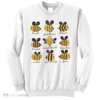 Bee Positivity Bee Lover Beekeeper Bee Happy Sweatshirt