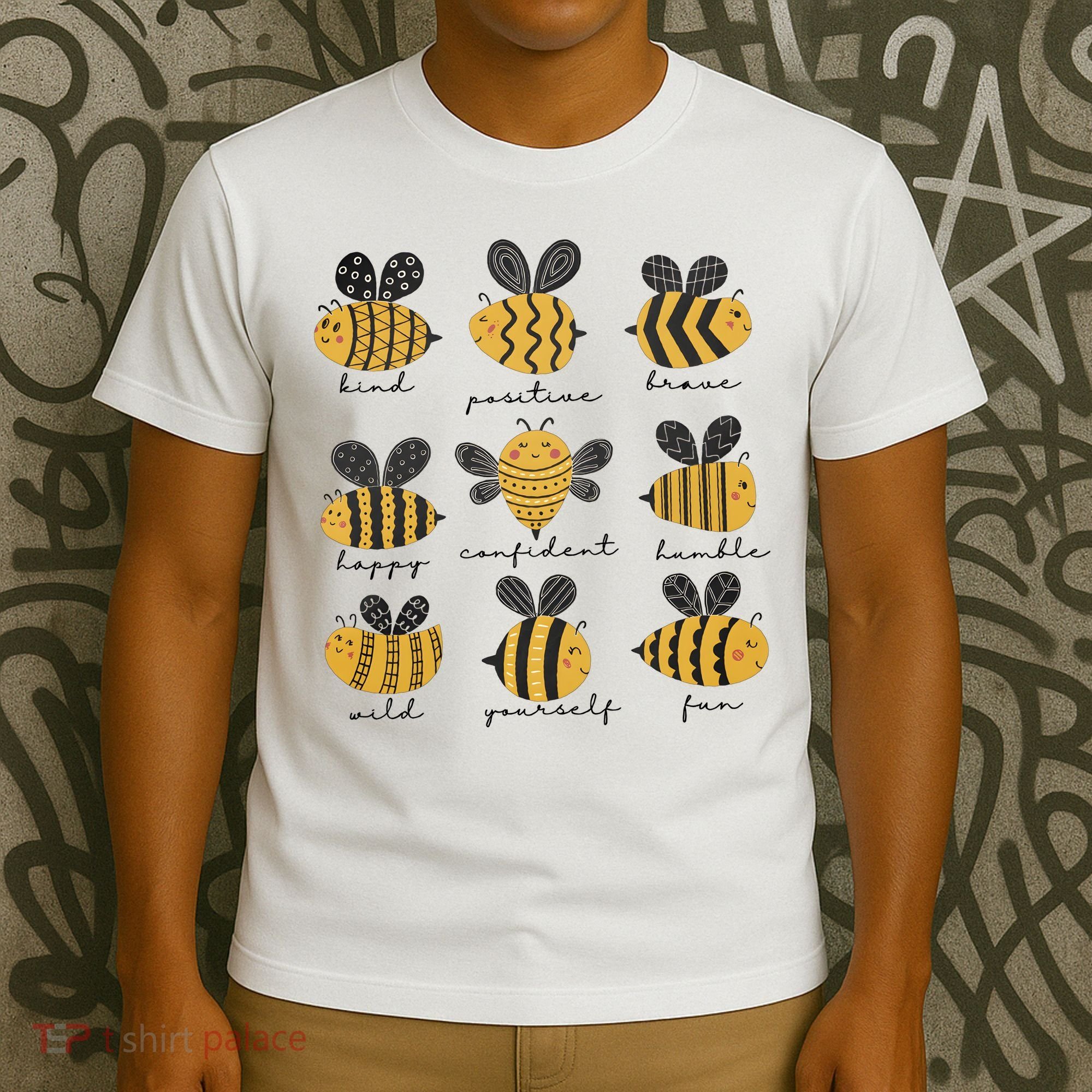 Bee Positivity Bee Lover Beekeeper Bee Happy T-Shirt